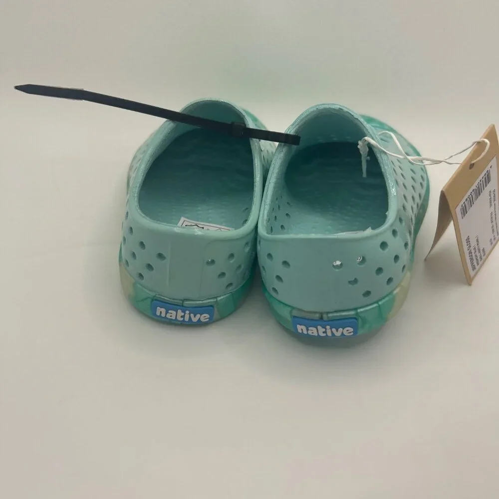 Native Jefferson Gloss Slip-On Shoes Piedmont Blue/Shell Minty Pearl c5